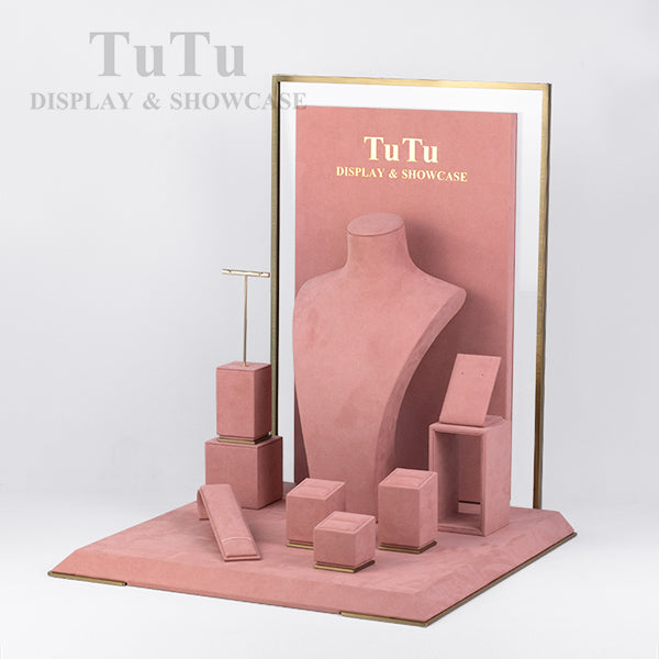 DS392 Pink Jewellery Display Set
