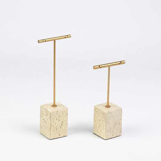 EH048 Earring Display Stand Metal and Plaster Stone