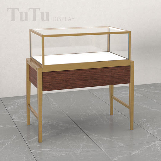 EX02 Luxury Jewelry Display Showcase With Metal