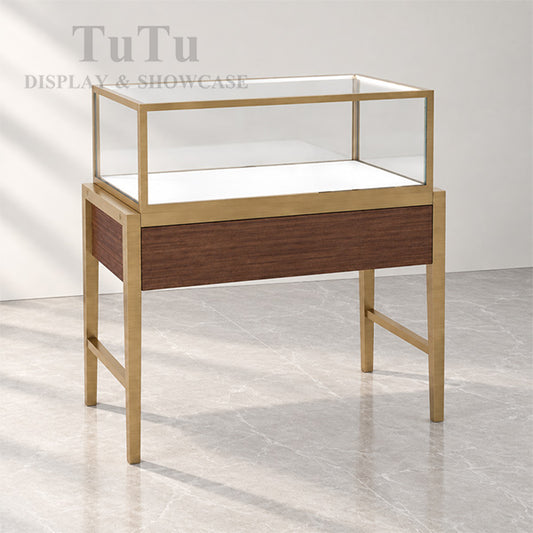 EX02 Luxury Jewelry Display Showcase With Metal