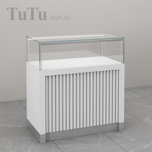 FA10 White Counter Display Showcase