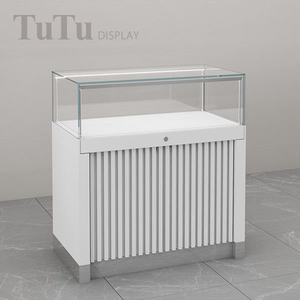 FA10 White Counter Display Showcase