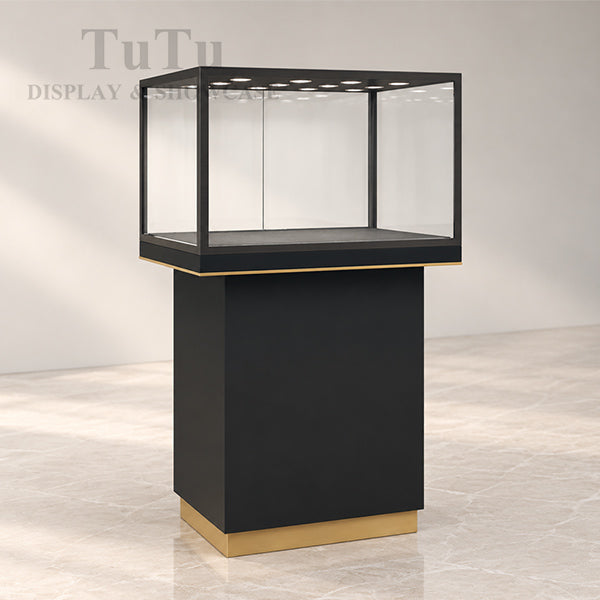 DM143 Jewelry Pedestal Glass Showcase Window Display
