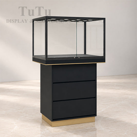 DM143 Jewelry Pedestal Glass Showcase Window Display