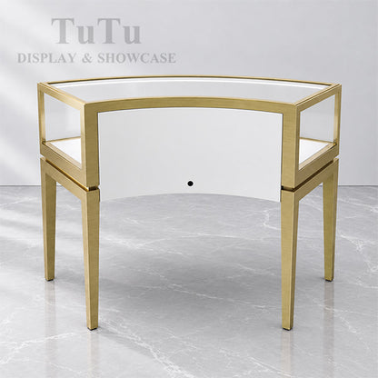 MT41 Metal Jewellery Display Counter Curved
