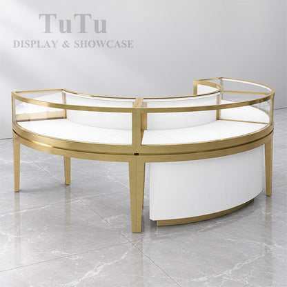 MT41 Metal Jewellery Display Counter Curved