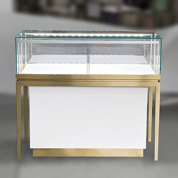 MT43-Storage Jewellery Glass Top Counter Showcase Base Cabinet