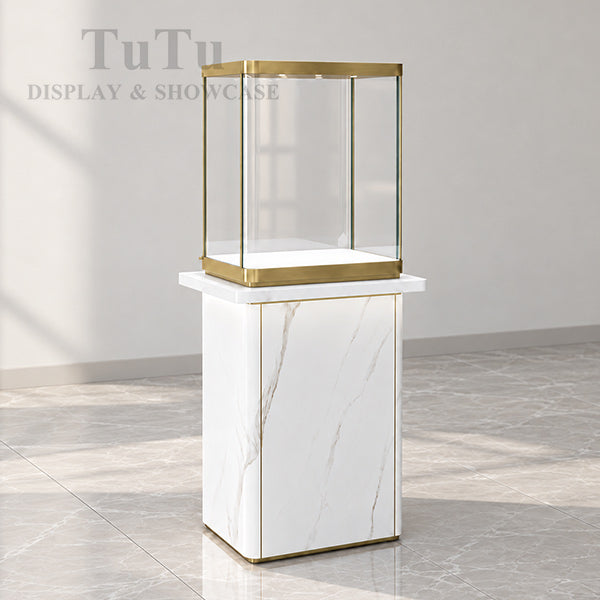 MT44 Jewellery Tower Display Case Marble