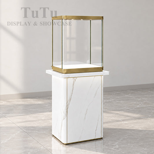 MT44 Jewellery Tower Display Case Marble