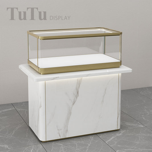 MT45 Jewellery Counter Display Case Marble
