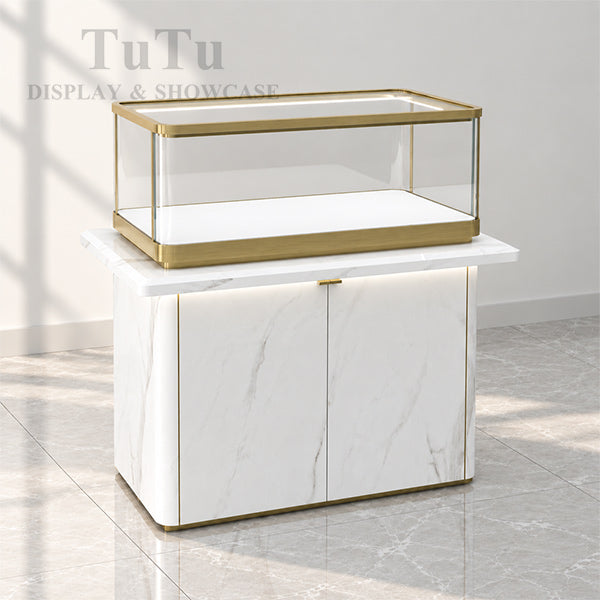 MT45 Jewellery Counter Display Case Marble