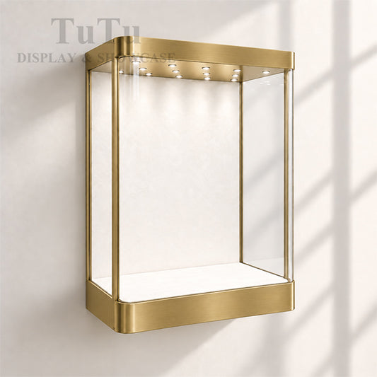 MT46 Jewellery Wall Mounted Showcase Filleted Corner