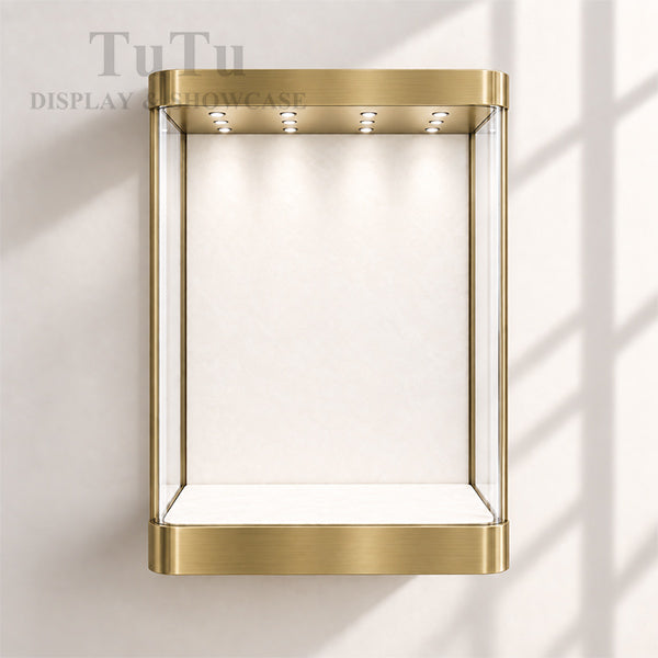 MT46 Jewellery Wall Mounted Showcase Filleted Corner
