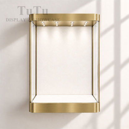 MT46 Jewellery Wall Mounted Showcase Filleted Corner