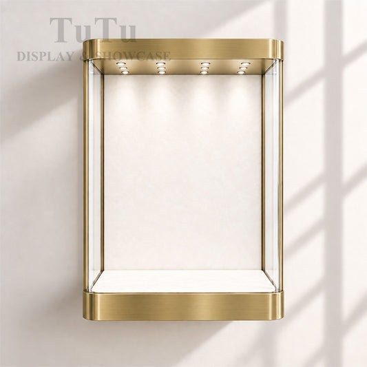 MT46 Jewellery Wall Mounted Showcase Filleted Corner