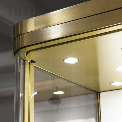 MT46 Jewellery Wall Mounted Showcase Filleted Corner