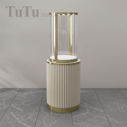 MT50 Jewellery Round Glass Tower Display Case