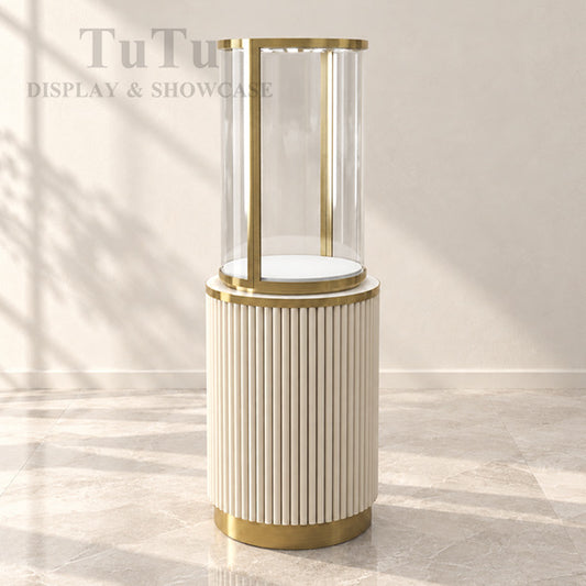 MT50 Jewellery Round Glass Tower Display Case