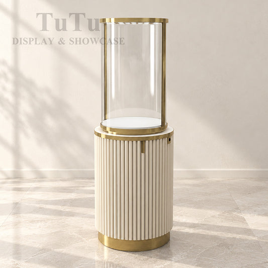 MT50 Jewellery Round Glass Tower Display Case