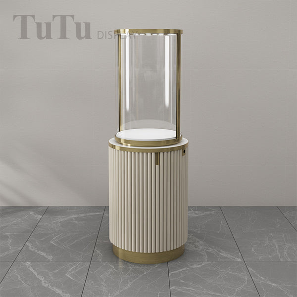 MT50 Jewellery Round Glass Tower Display Case