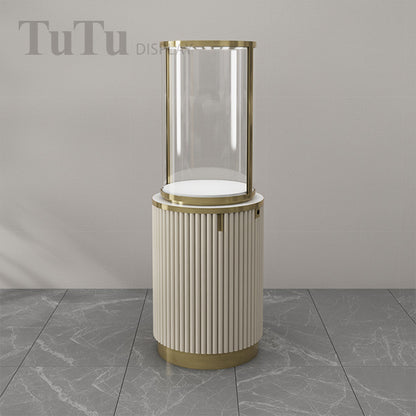 MT50 Jewellery Round Glass Tower Display Case