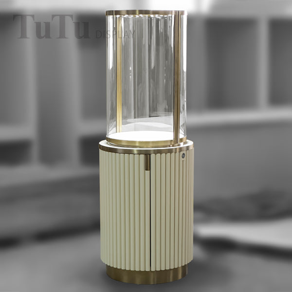 MT50 Jewellery Round Glass Tower Display Case