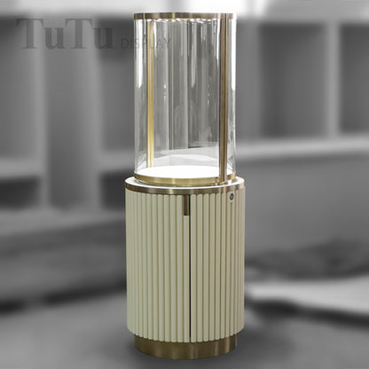 MT50 Jewellery Round Glass Tower Display Case