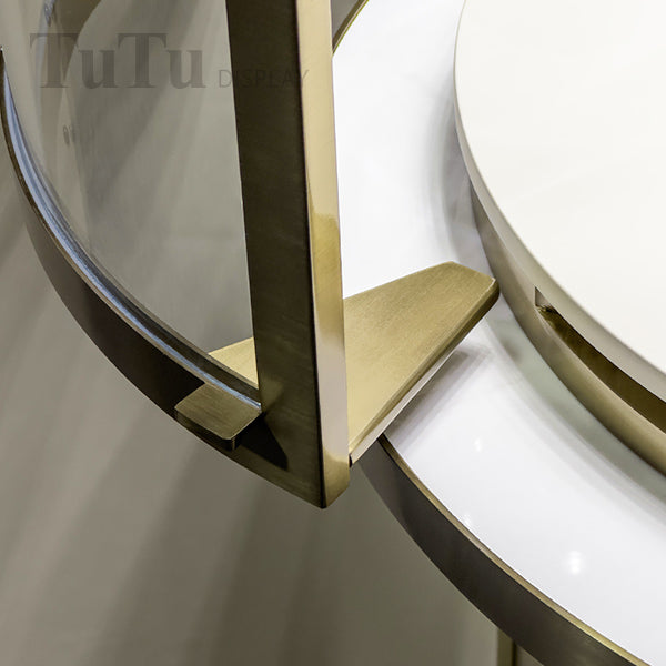 MT50 Jewellery Round Glass Tower Display Case