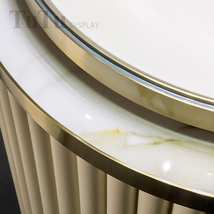 MT50 Jewellery Round Glass Tower Display Case