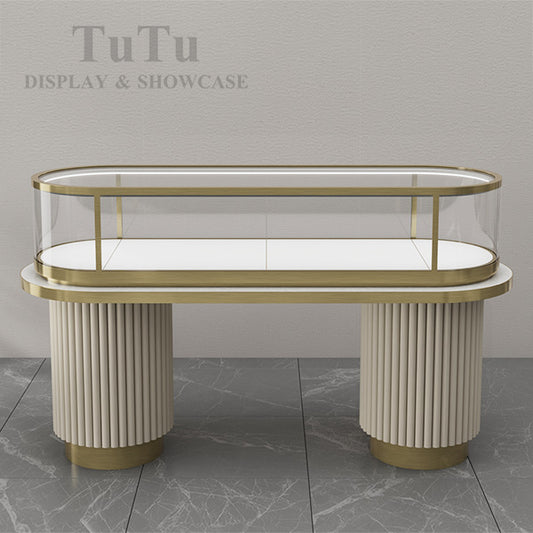 MT51 Jewellery Oval Glass Counter Showcase
