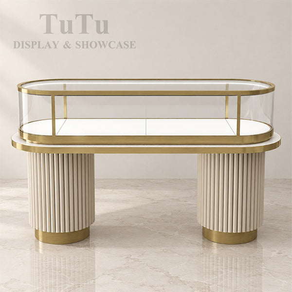 MT51 Jewellery Oval Glass Counter Showcase