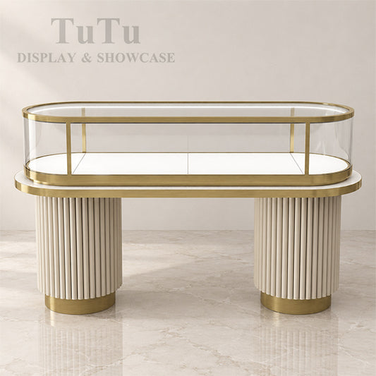 MT51 Jewellery Oval Glass Counter Showcase