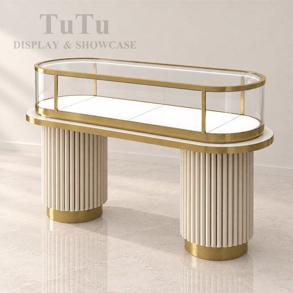 MT51 Jewellery Oval Glass Counter Showcase