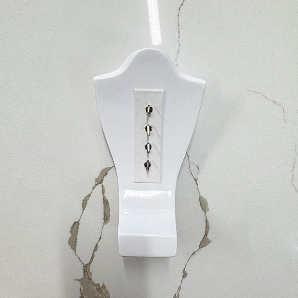 NH046 Necklace Display Holder Gloss White