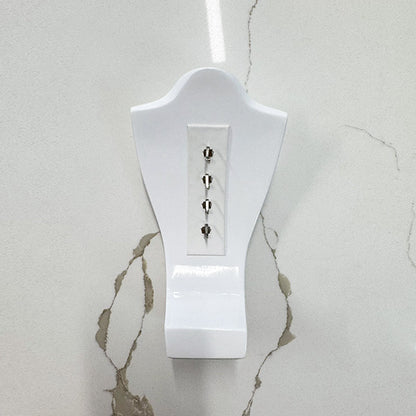 NH046 Necklace Display Holder High Gloss White