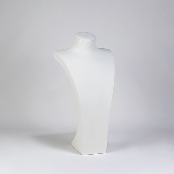 NH061 Necklace Display Stand Bust White