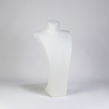 NH061 Necklace Display Stand Bust White