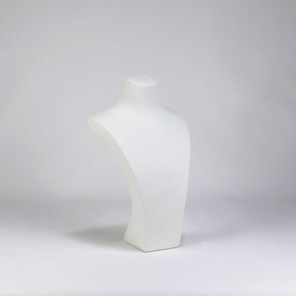 NH061 Necklace Display Stand Bust White