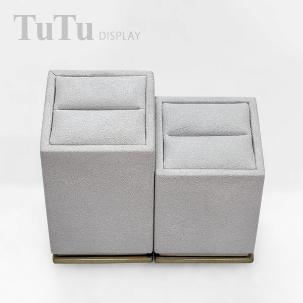 RH092 Light Grey Ring Display Holder Metal Base