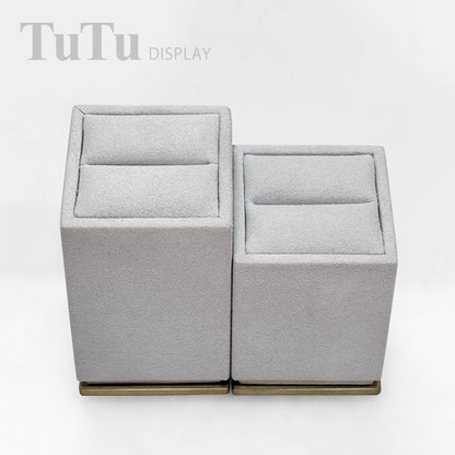 RH092 Light Grey Ring Display Holder Metal Base