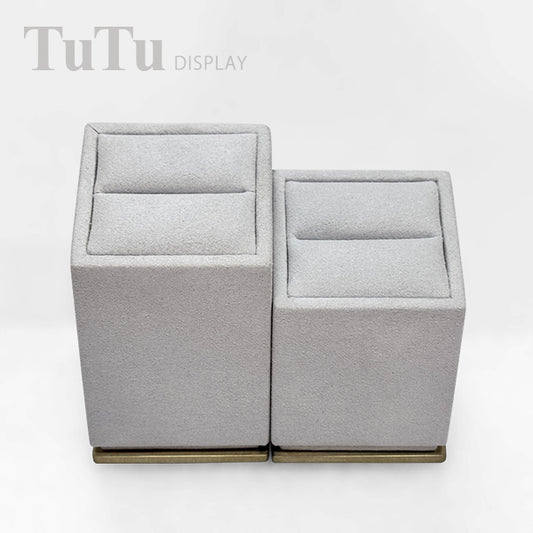 RH092 Light Grey Ring Display Holder Metal Base