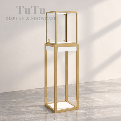 S02F Metal Frame Tower Display case