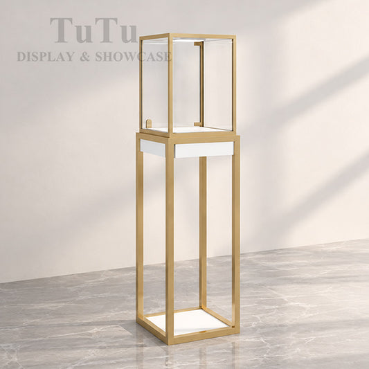 S02F Metal Frame Tower Display case