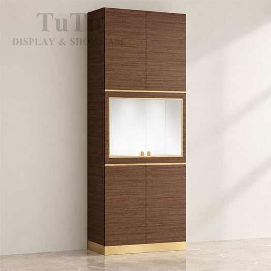 S03 Luxury Back Wall Showcase With LED Light