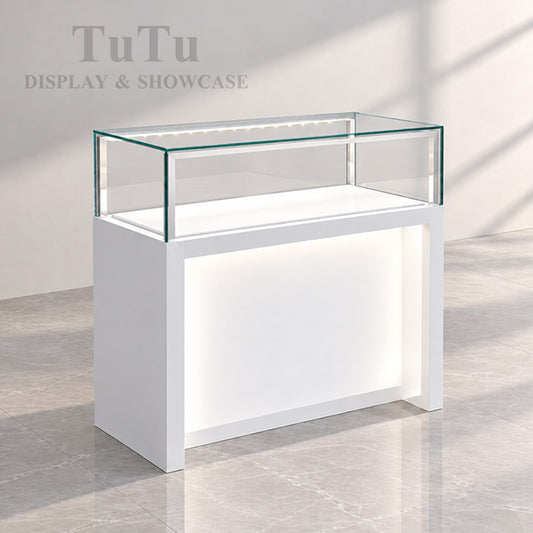 S116 Jewellery Counter Showcase With Front logo Lighting Panel