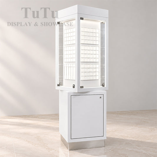 S136 Rotate Display Showcase With Tray And Box