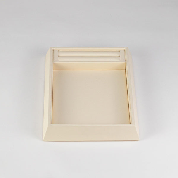 TR0112 Jewellery Display Serving Tray with Ring Slot PU Leather