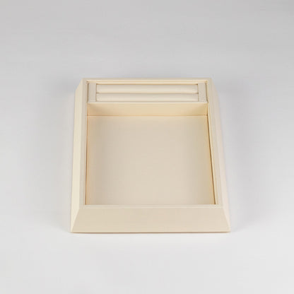 TR0112 Jewellery Display Serving Tray with Ring Slot PU Leather