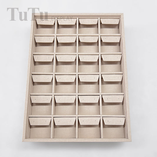 TR0176 Earring Display Tray Organizer 24 Grids