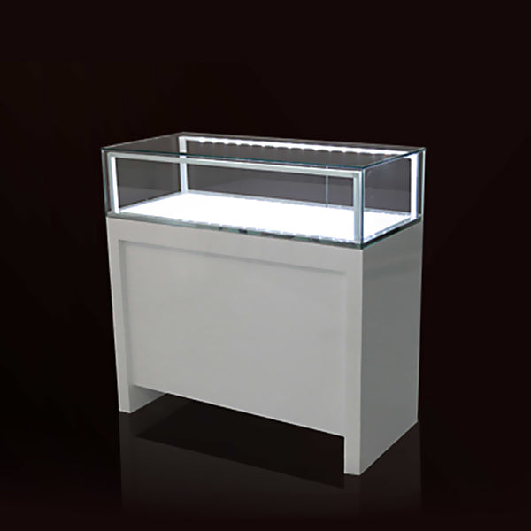 DM-1205 Custom Display Jewelry Counter Showcase White